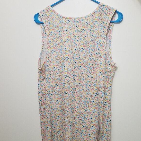 floral buttoning nightgown with lace - Picture 4 of 8